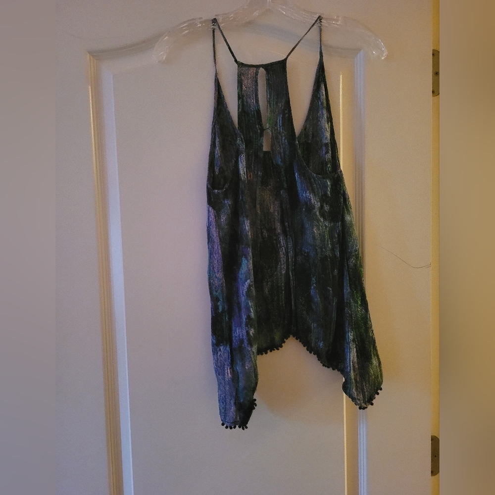 Ecote Multi-Colored Open Back Tank Top - Picture 2 of 5